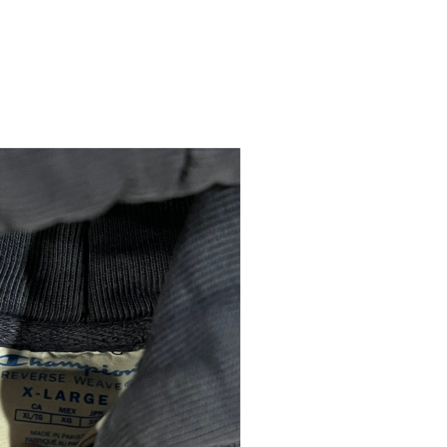 Sweat à capuche Champion gris et noir pour homme, taille XL