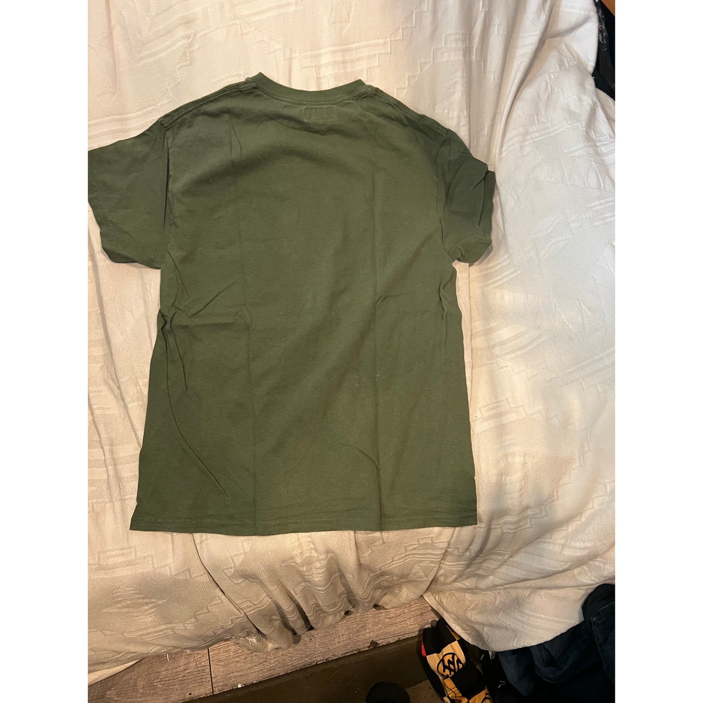 @Market Smiley Olive Green T-Shirt Mens M