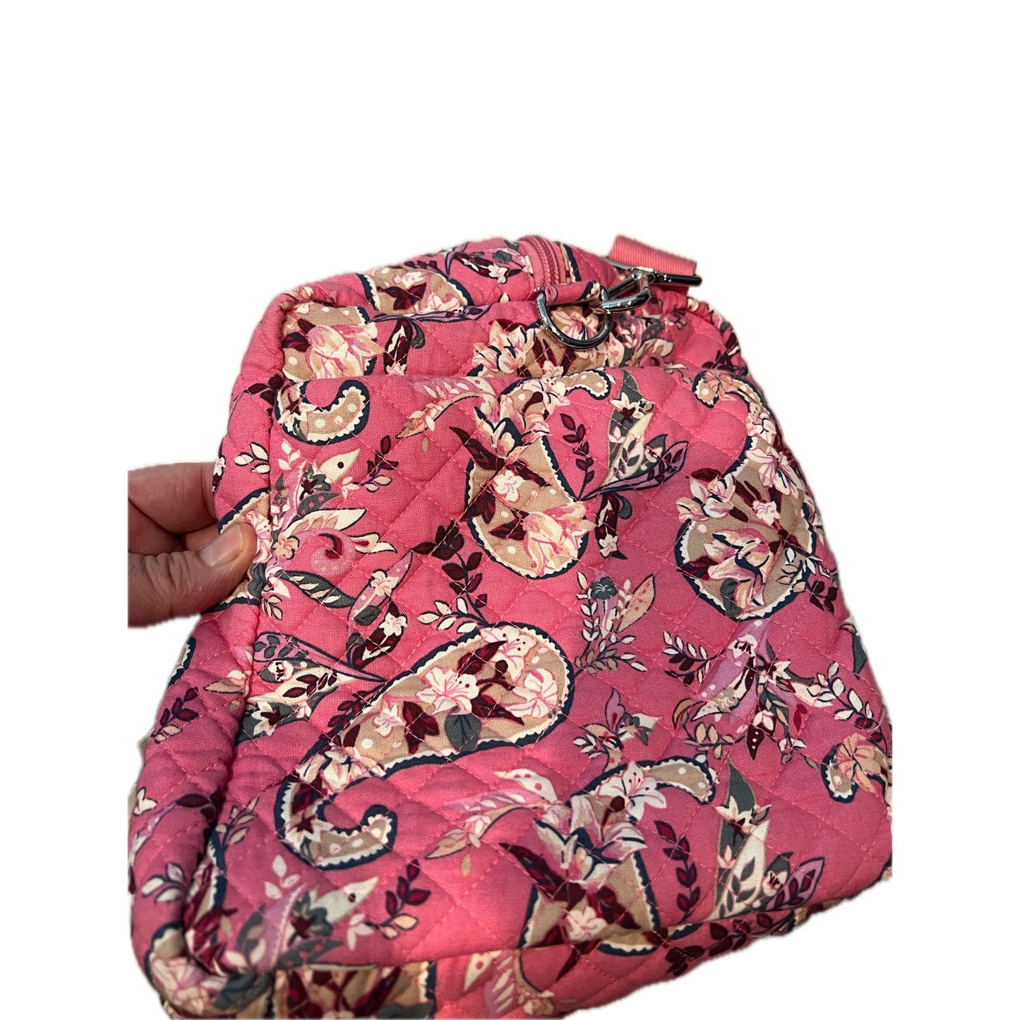 Pink Paisley Soft Shell Tote/ Duffel Bag 20"x10"x10"
