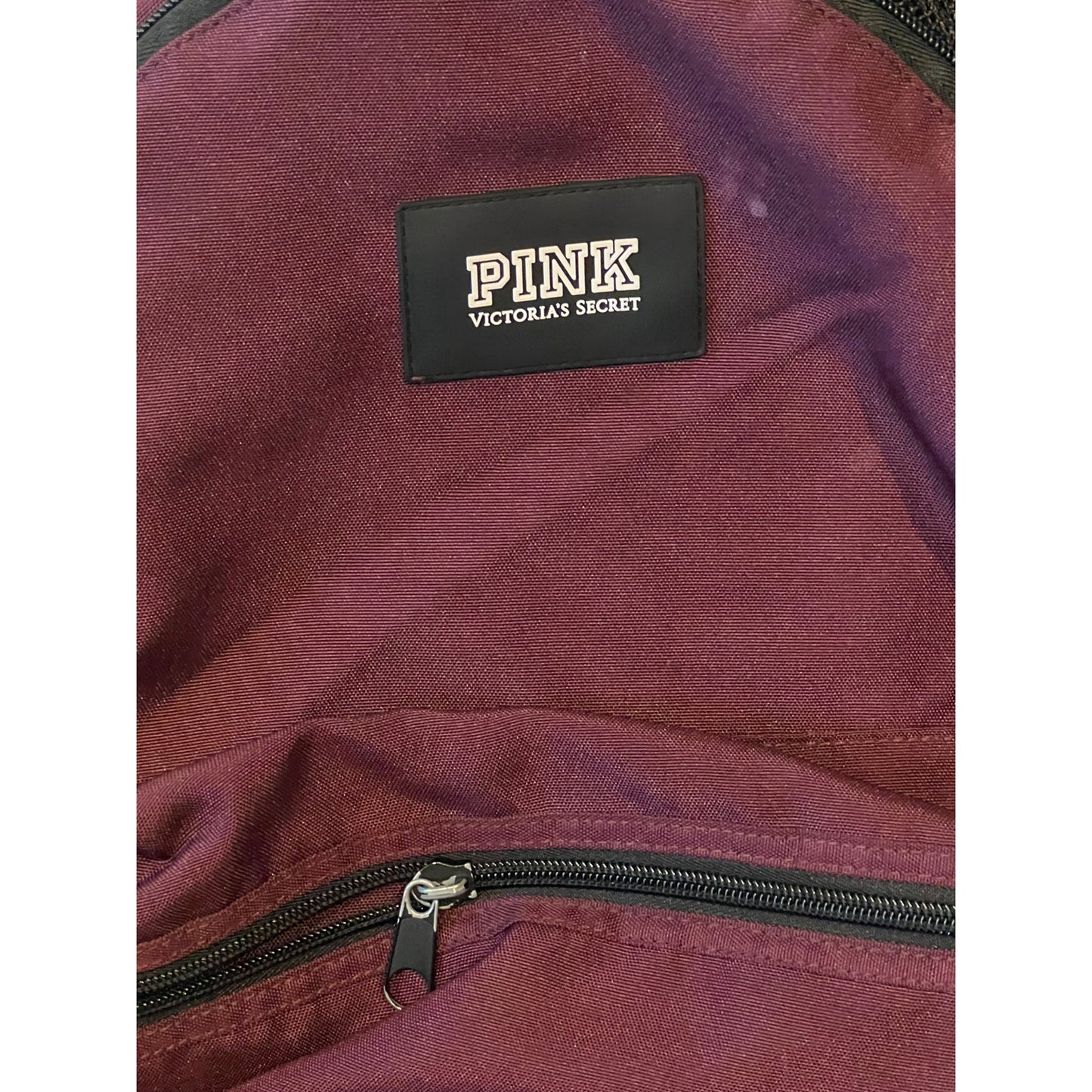 Pink Victoria Secret Burgundy Multi Compartment Backpack