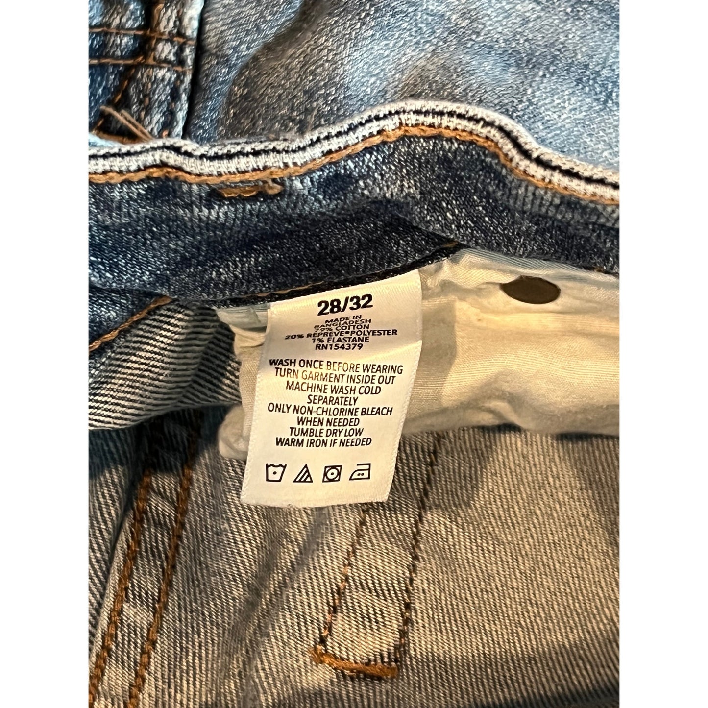 Aeropostale Straight Blue Jeans Mens 28x32
