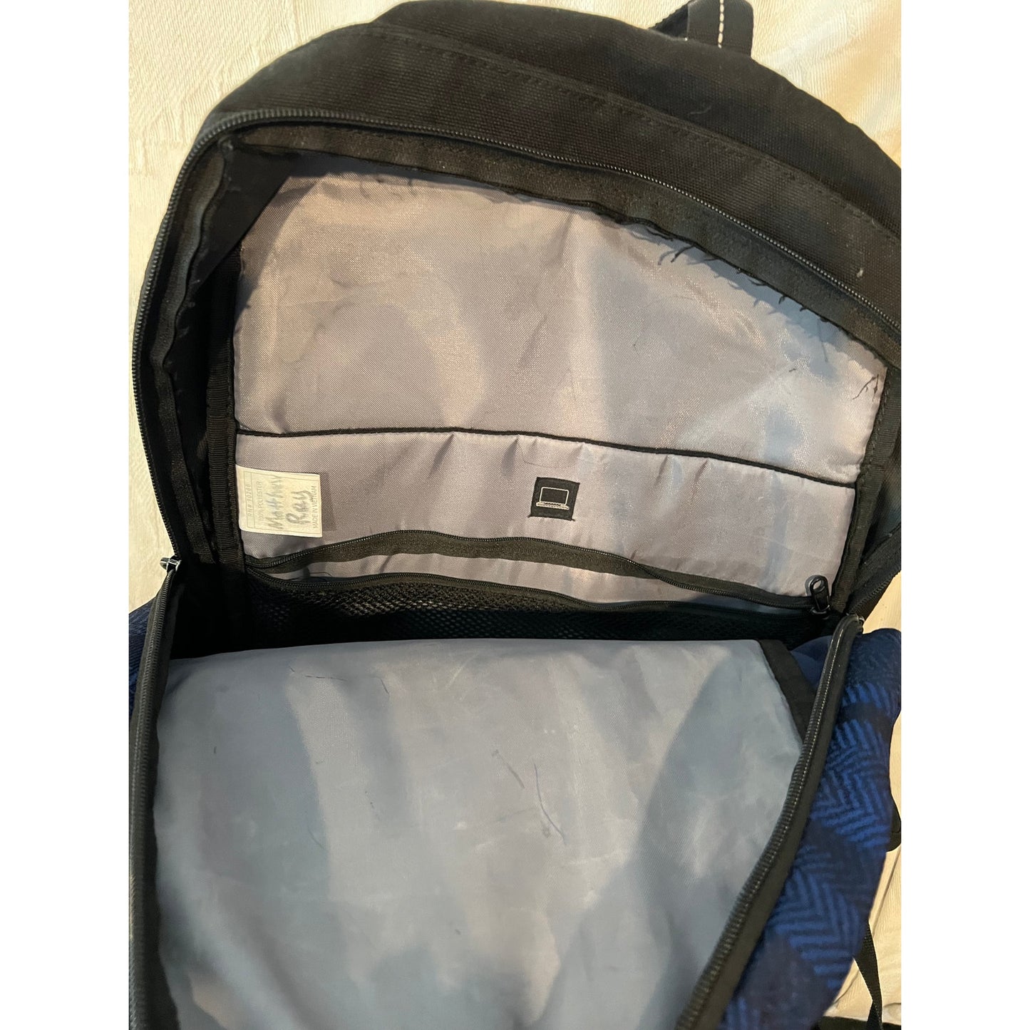 Adidas Classic Three S Backpack Blue Cloth Black