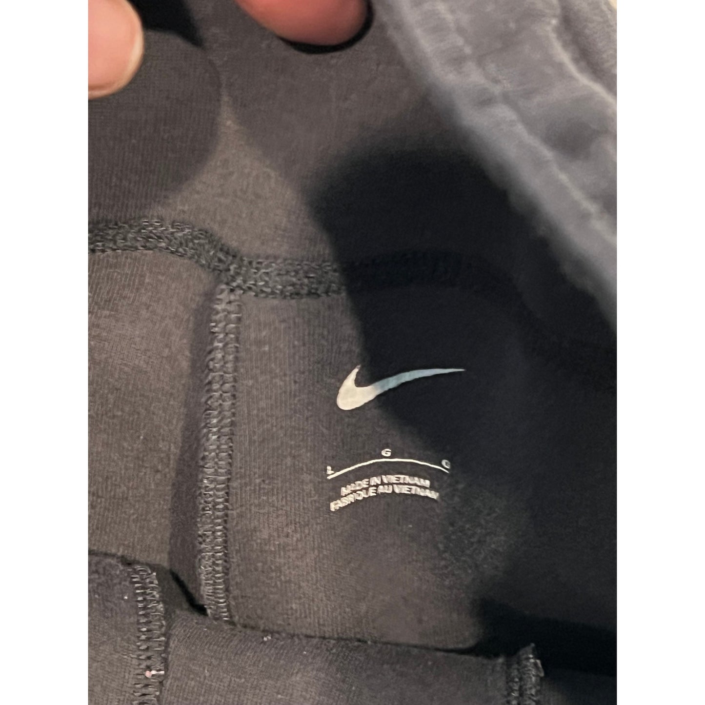 Nike Black Zip Pocket Cuffed Ankle Sweatpants Mens Large