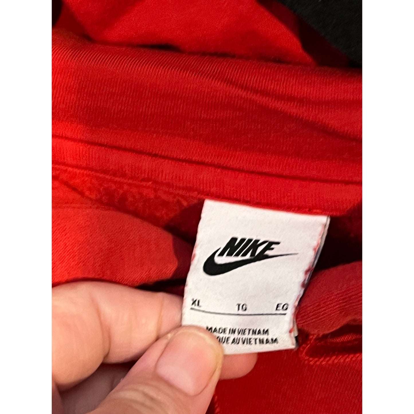 Nike Air Just Do It Red Pullover Hoodie Mens XL