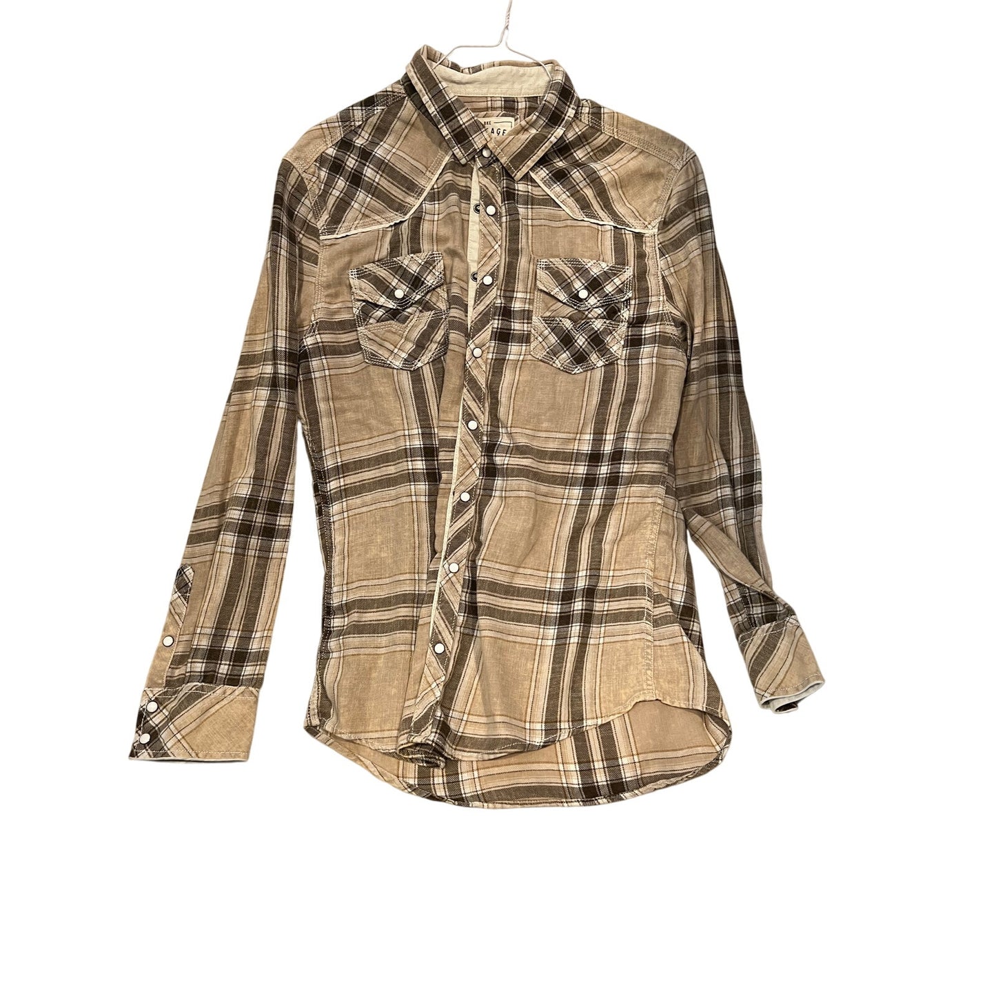 BKE Vintage Tailored Fit Long Slve Button Down Shirt Mens XL