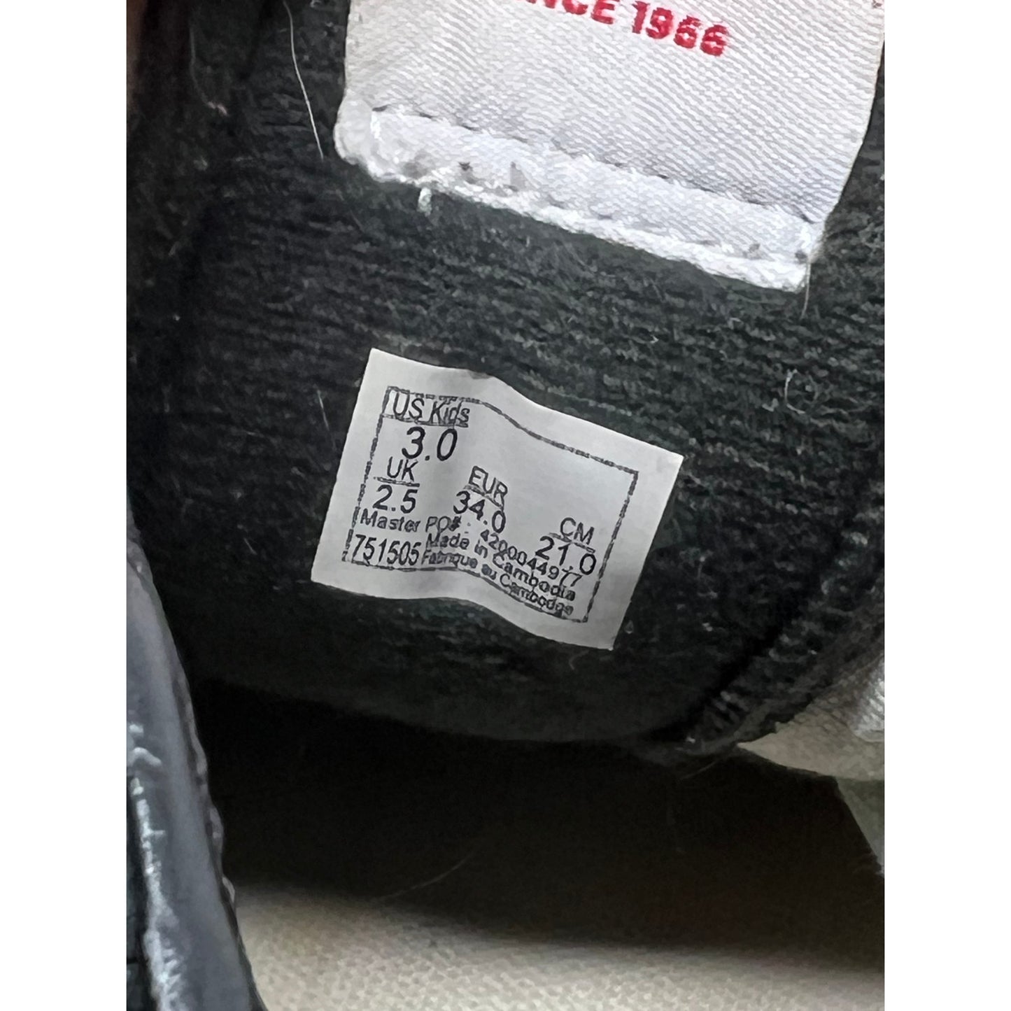 Vans SK8 Hi 751505 Black Sneakers Kids Sz 3