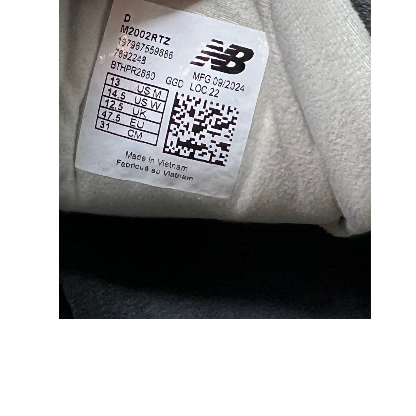 Baskets New Balance 2002RTZ Noir Beige Fauve Homme 13