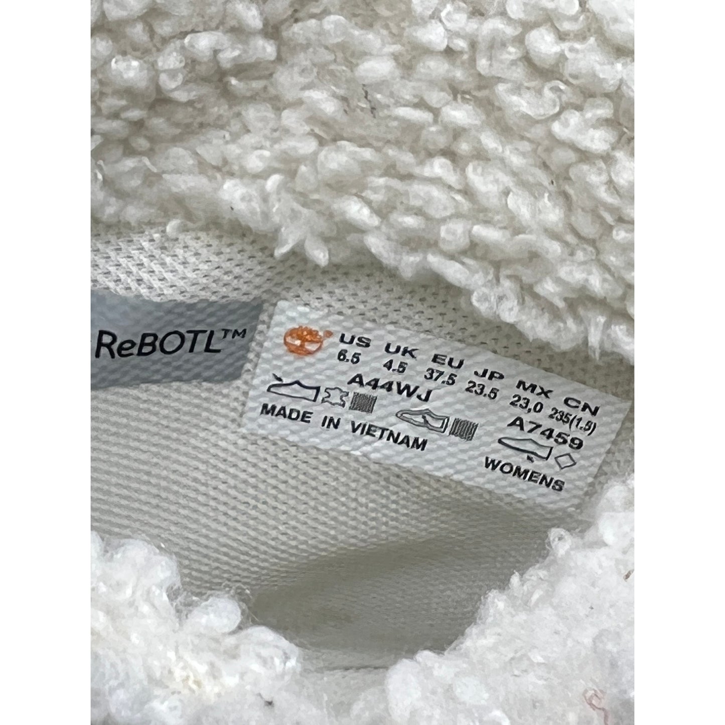 Timberland High Boot 6" Puffer White Silver Boots Womans 6.5