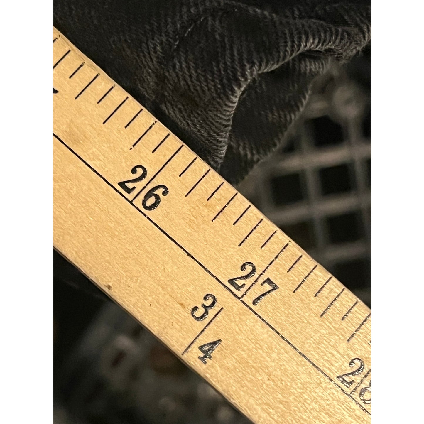 Rustler Straight Fit Black Jeans Mens 30x27