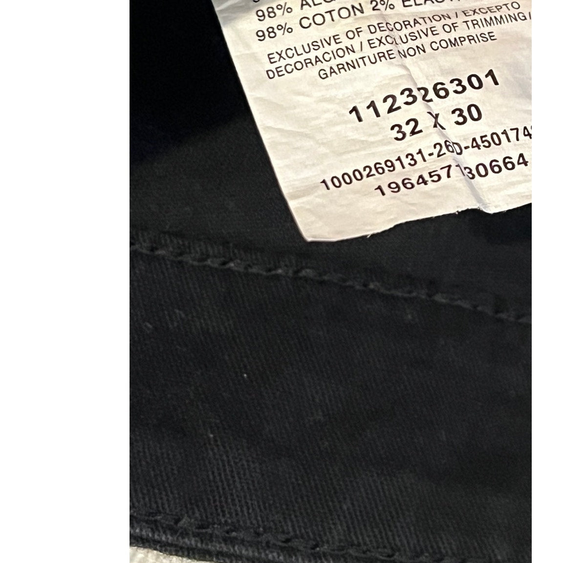 Wrangler Regular Taper Black Pants Mens 32x30