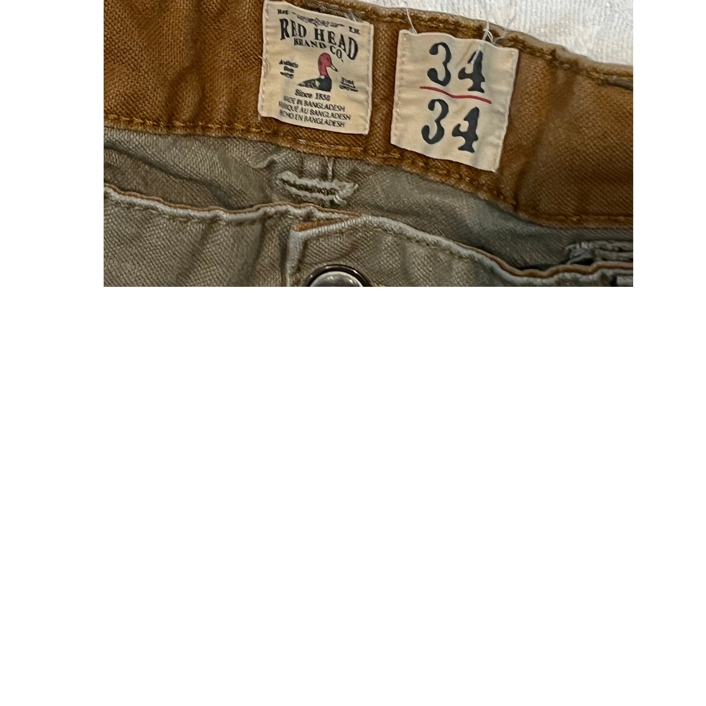 Redhead Carpenter Work Pants Mens 34x34