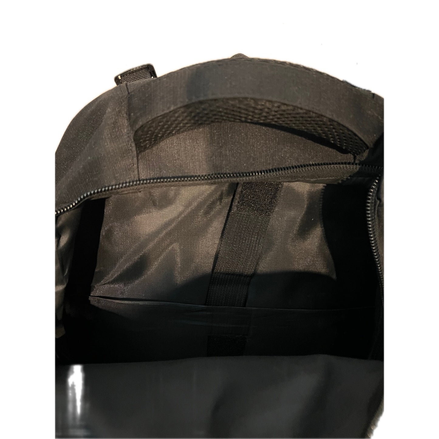 Sac à dos sport unisexe rembourré trois sections noir avec du jaune