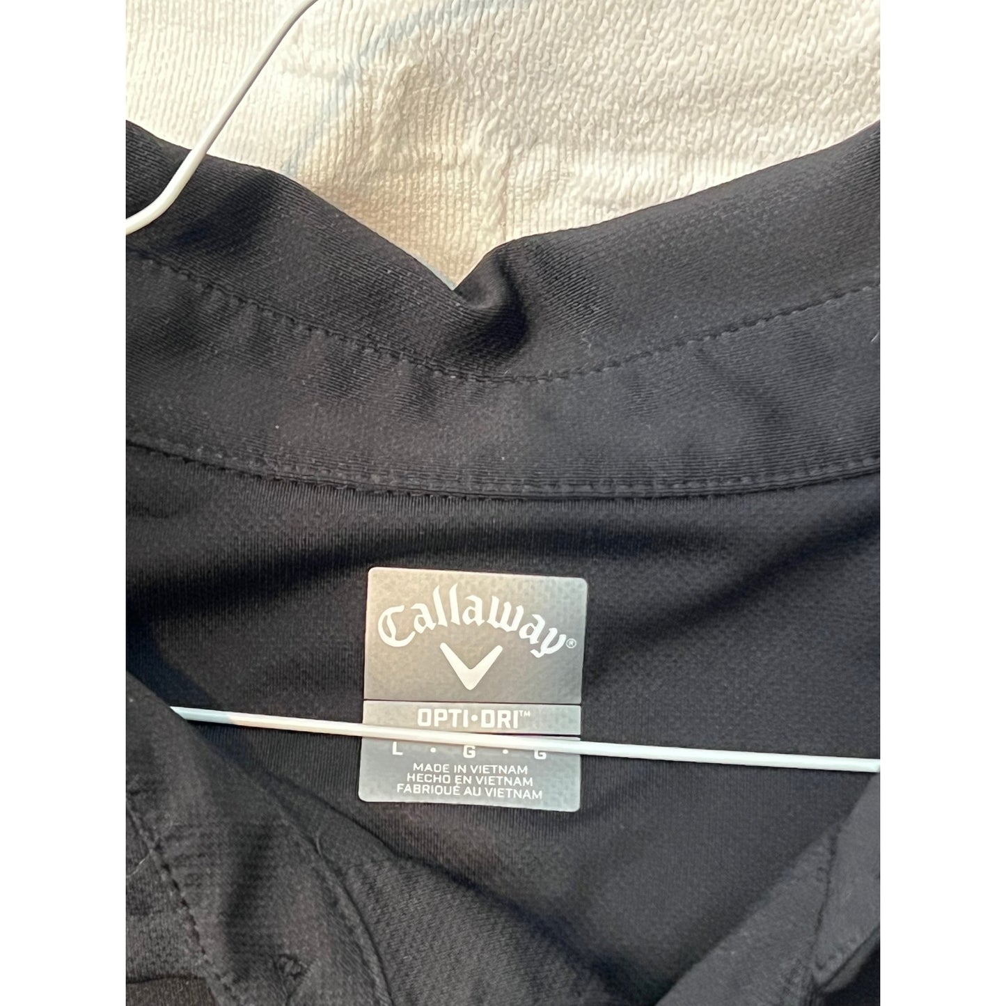 Polo Callaway Opti Dri noir et gris pour homme, taille L