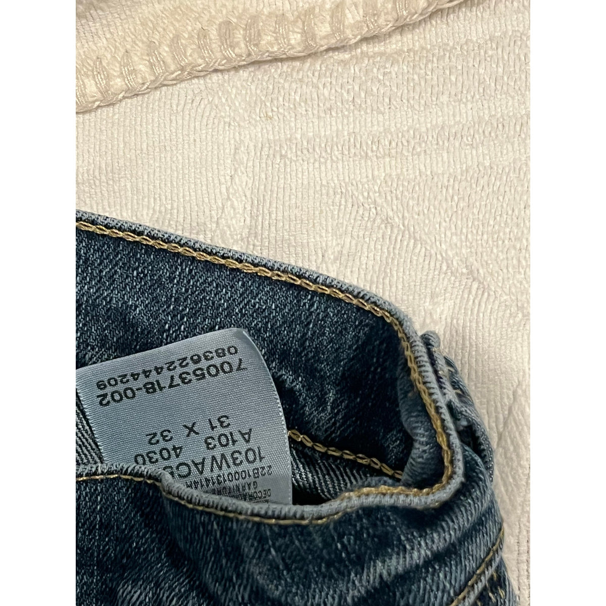 Wrangler Riggs Workwear Straight Blue Jeans Mens 31x32