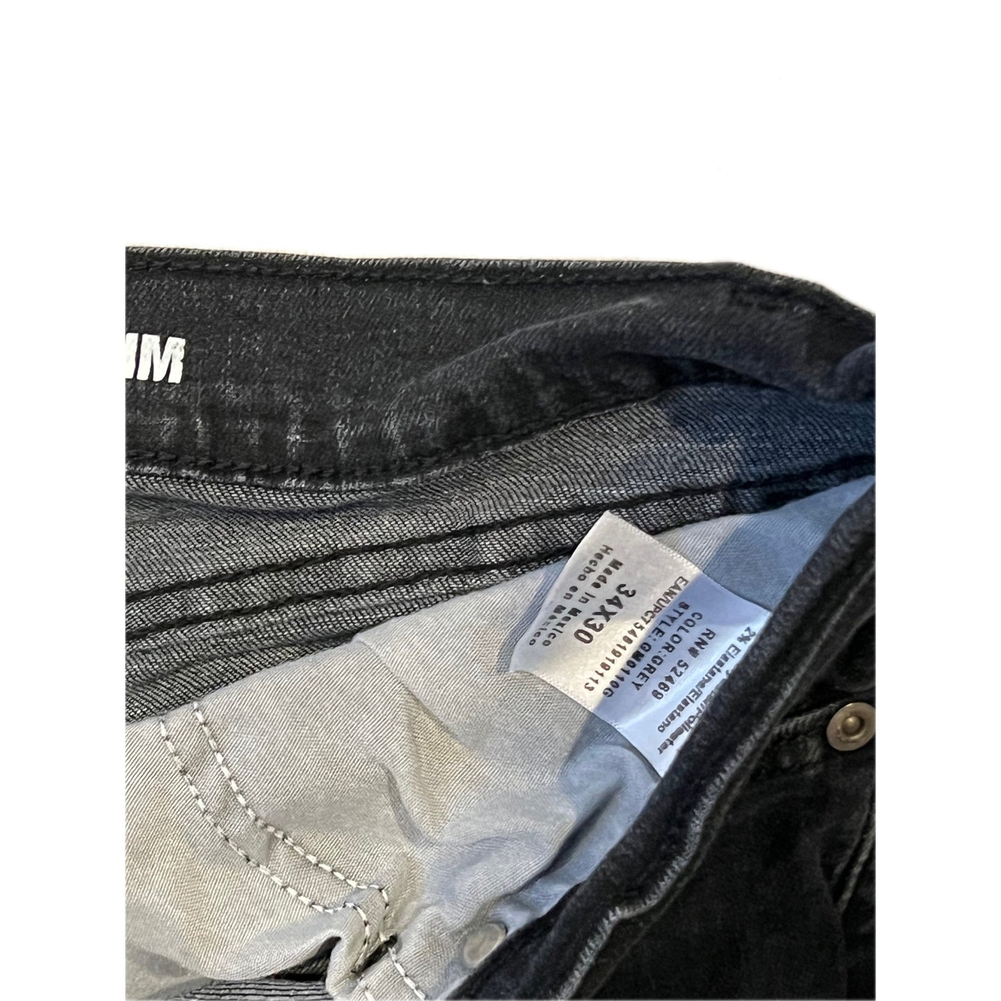 George Slim Jean Noir Homme Taille 34x30