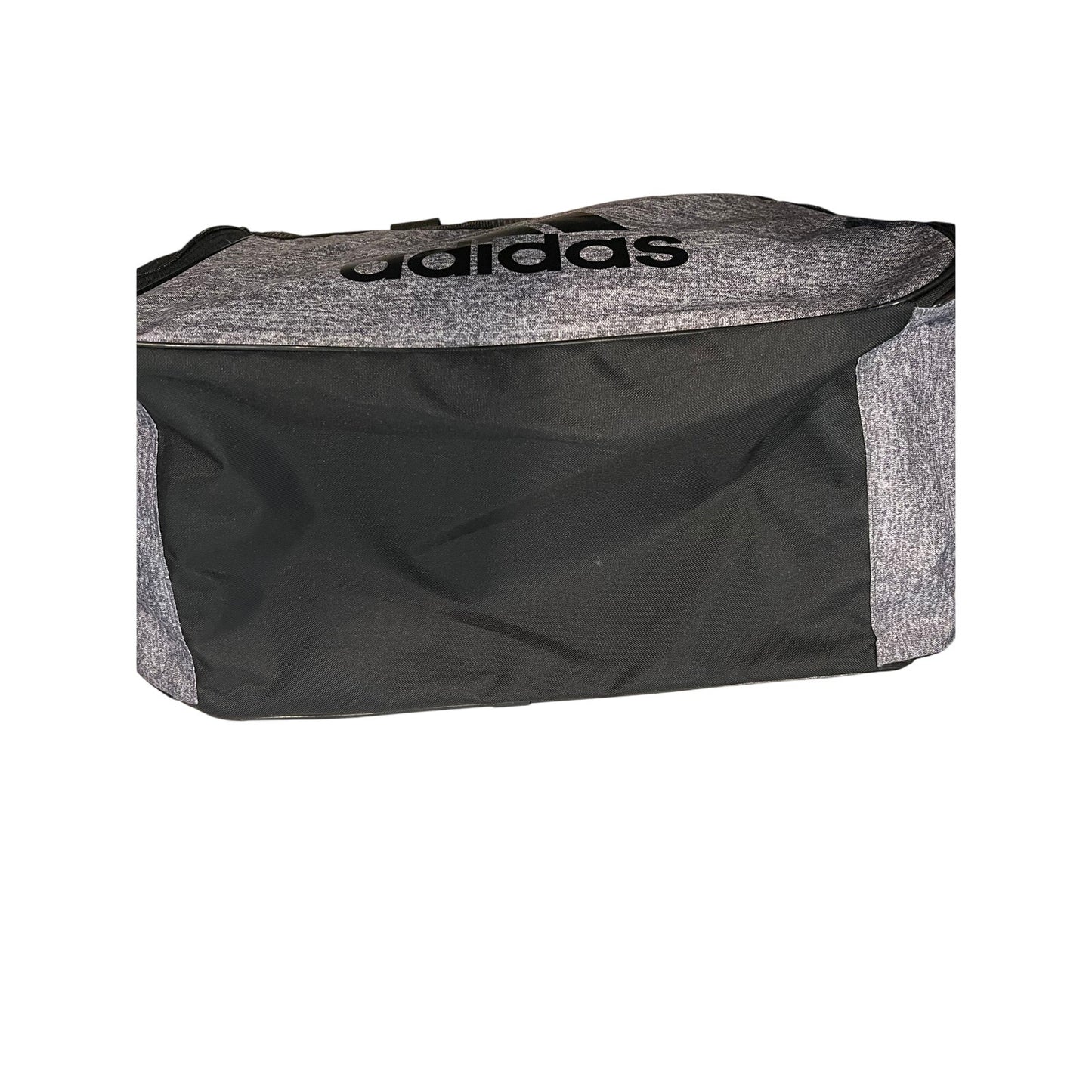 Adidas Defender Small Gray Black Gym Bag 18"x10"x12"