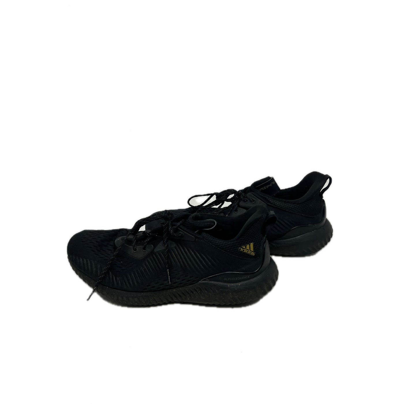Adidas Alphabounce 1 Black Gold Metallic Mens 12