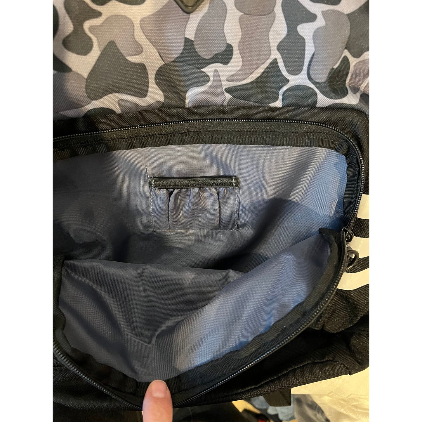 Adidas Black Gray Camo Backpack