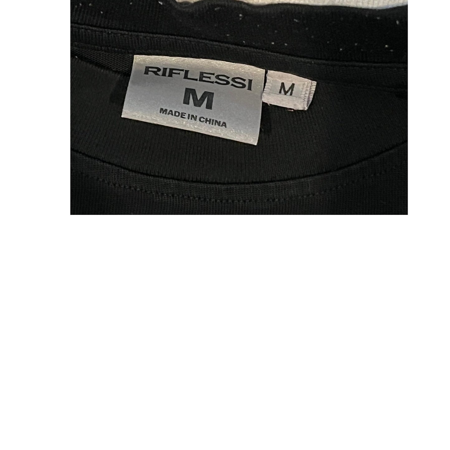 T-shirt Riflessi lourd noir homme taille M