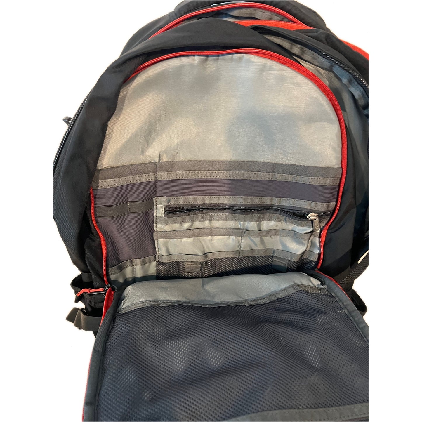 The North Face Surge Black Red Backpack