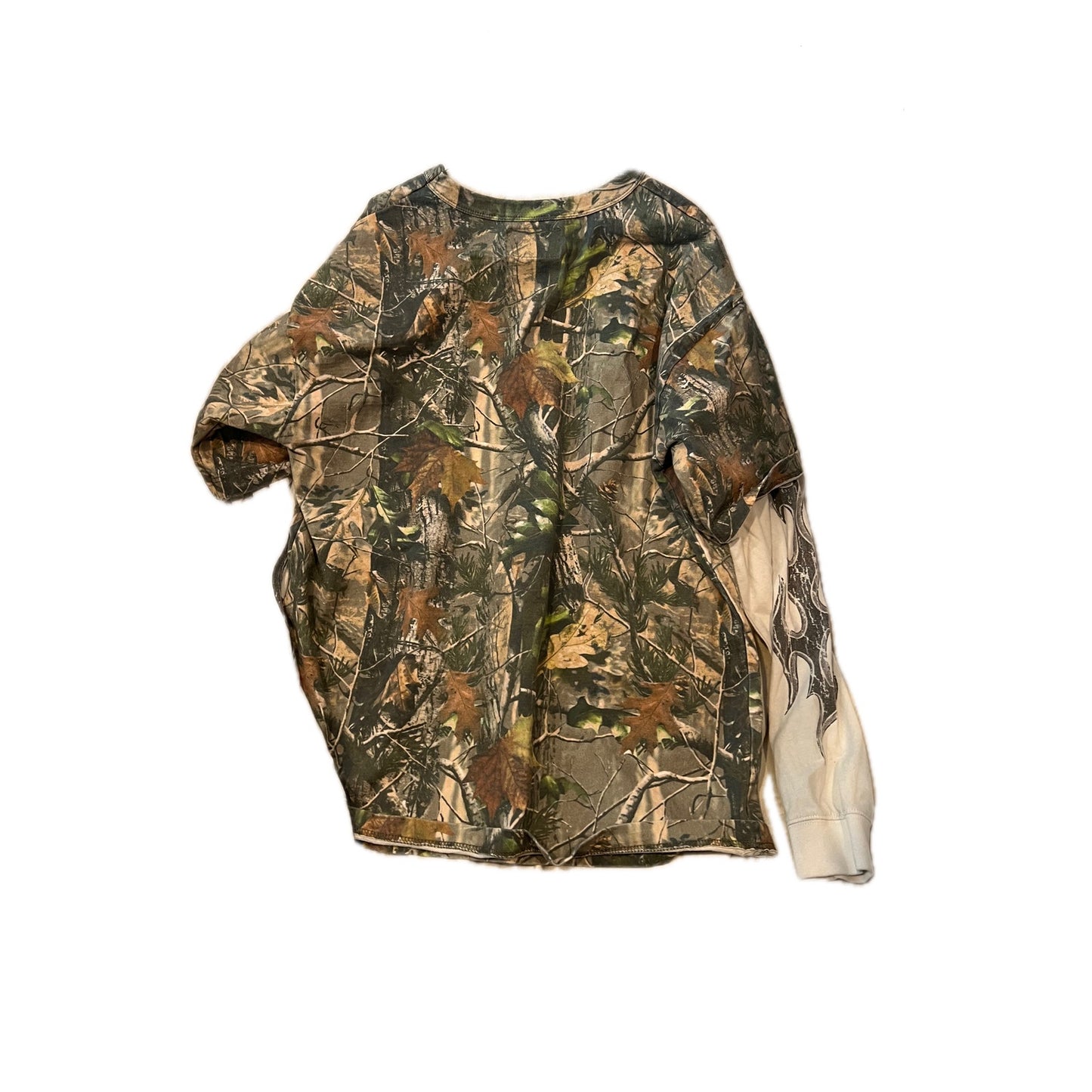 Pacsun Mossy Oak Long Sleeve Skater Shirt Mens M