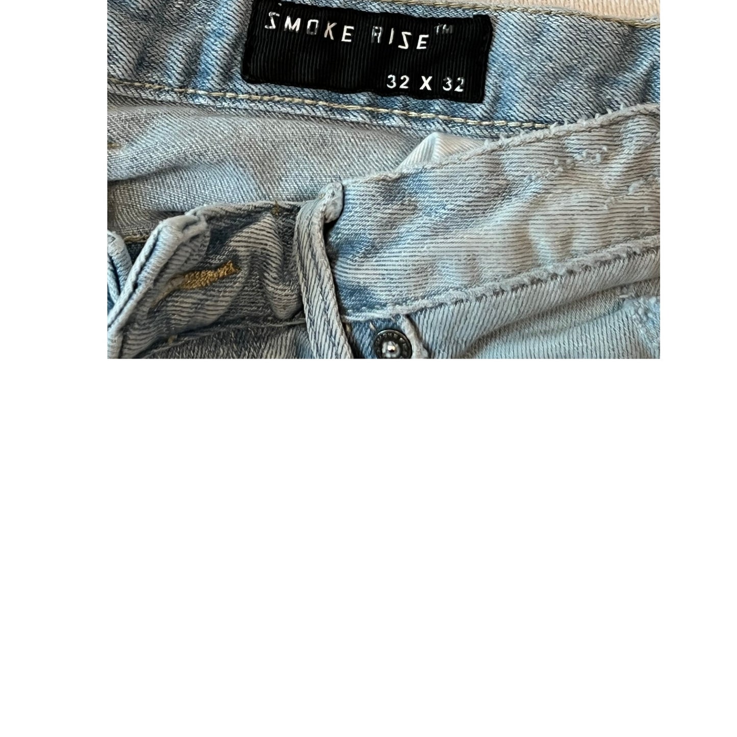 Smoke Rise Slim Straight Distressed Jeans Mens 32x32