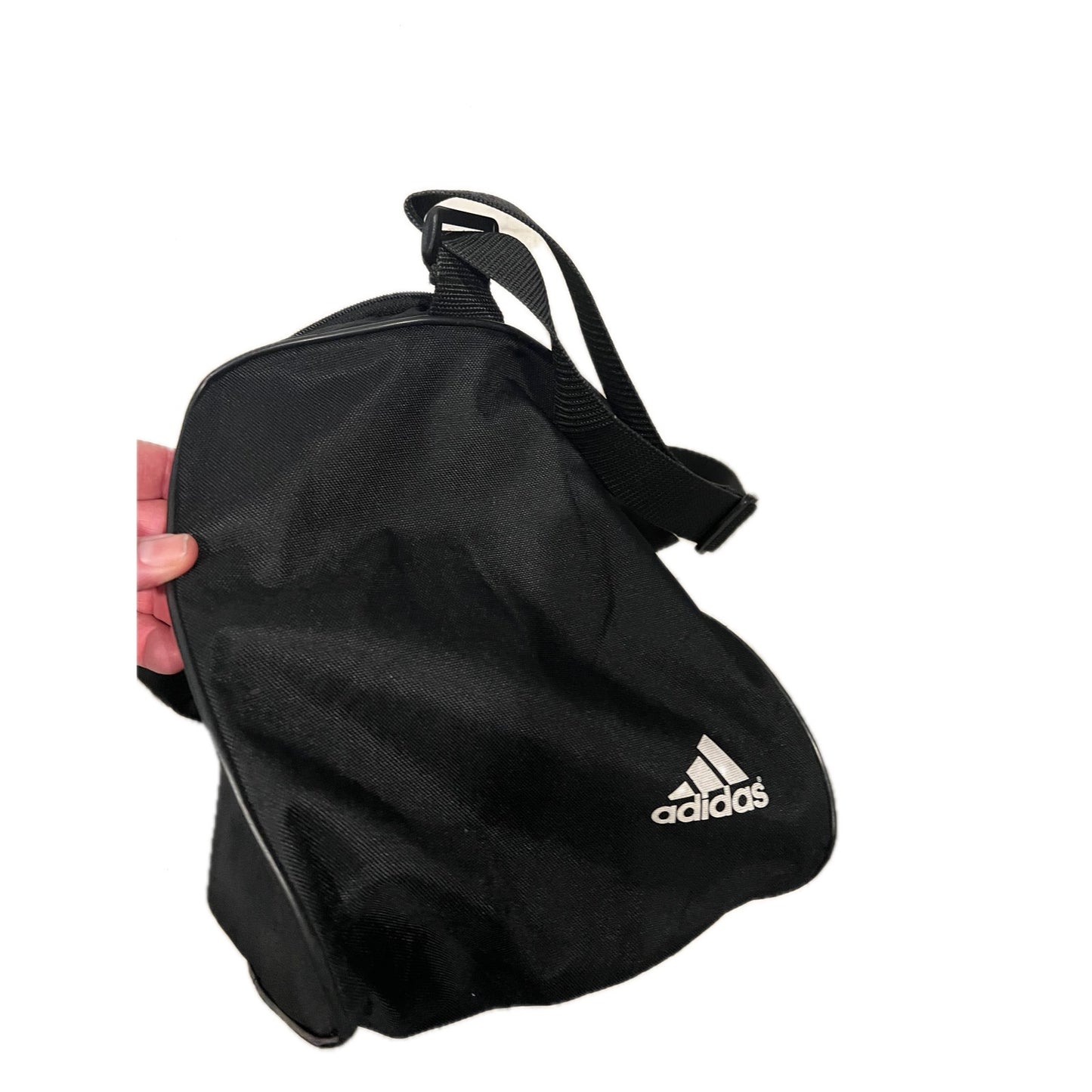 Adidas Defender Small White Black Gym Bag 18"x10"x10"