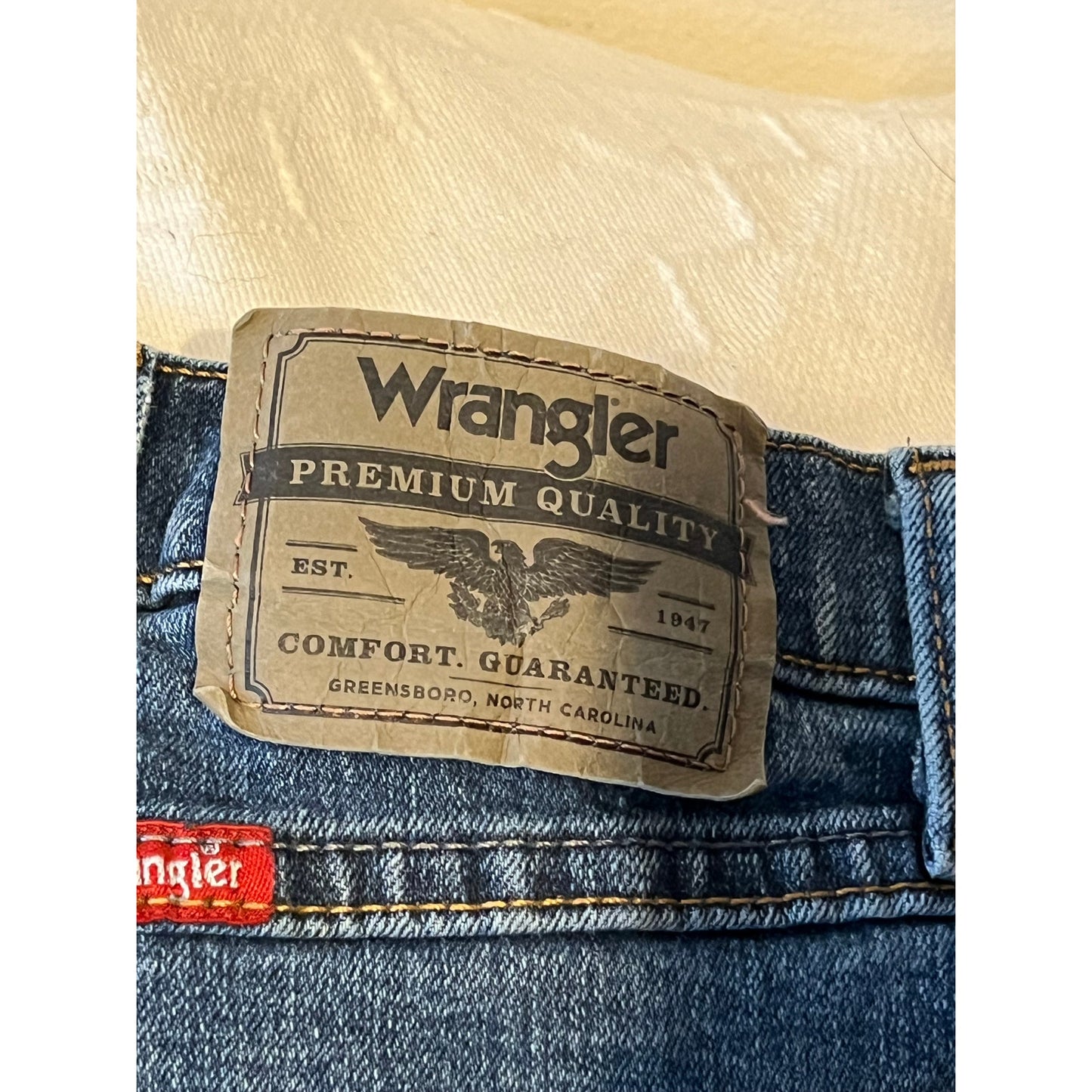 Wrangler Straight Leg Jeans Mens 38x30