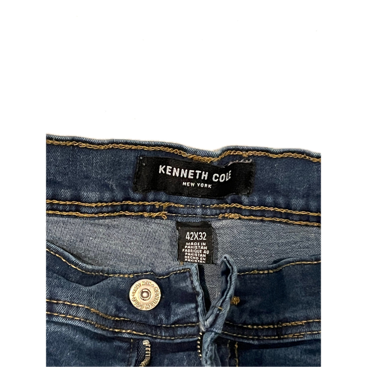Kenneth Cole Tapered Fit Blue jeans Mens 42x32