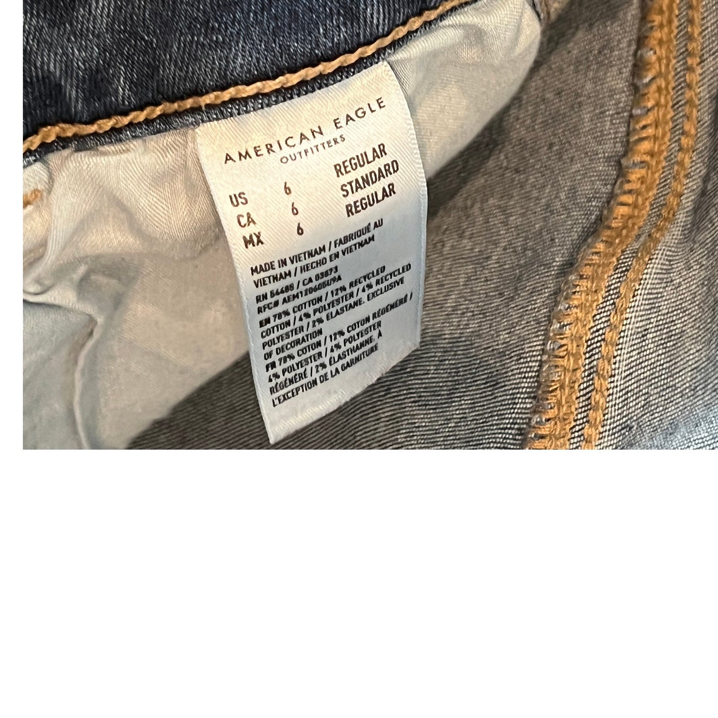 American Eagle High Rise Jeggings Jeans Womans Size 6