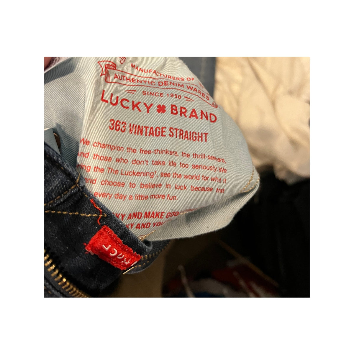 Lucky Brand 363 Vintage Straight Jeans Mens 30x32