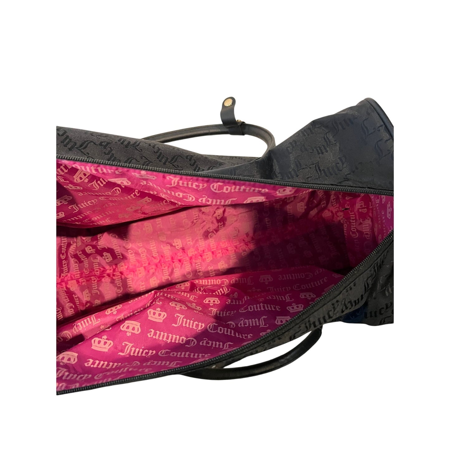 Juicy Couture Soft Shell Spinner Roller 22"x15"x8" Tote