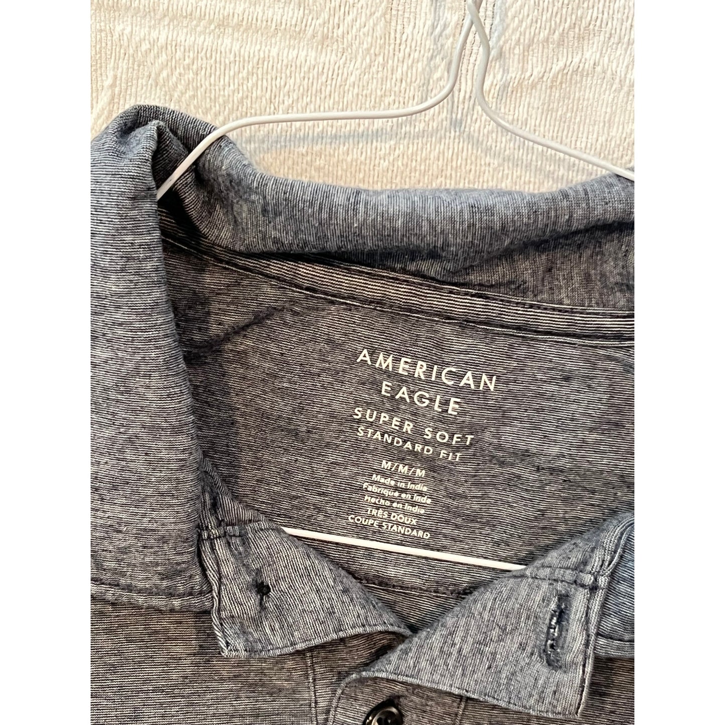 American Eagle Super Soft Standard Fit Polo Shirt Mens M