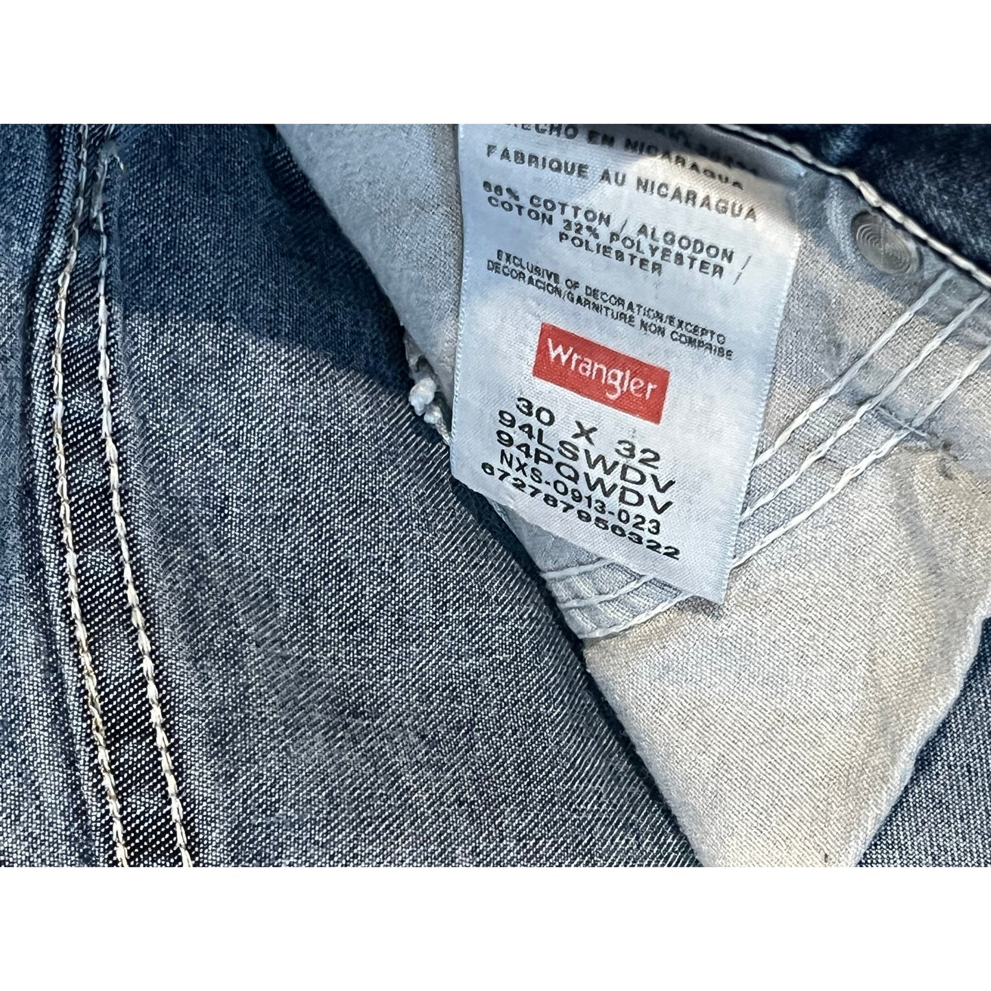 Wrangler Relaxed Fit Blue Jeans Mens 30x32