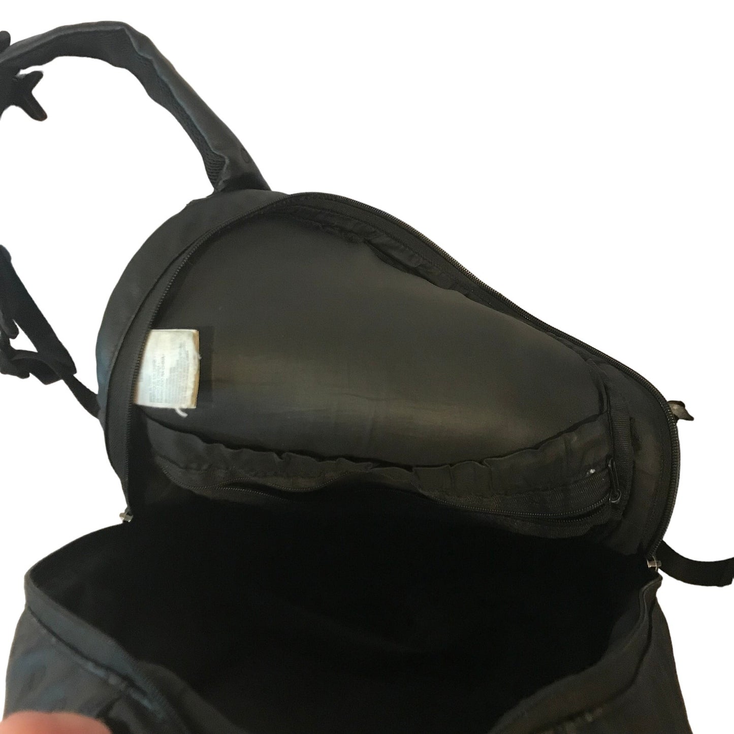 Nike Air Jordan Faux Leather Black Backpack