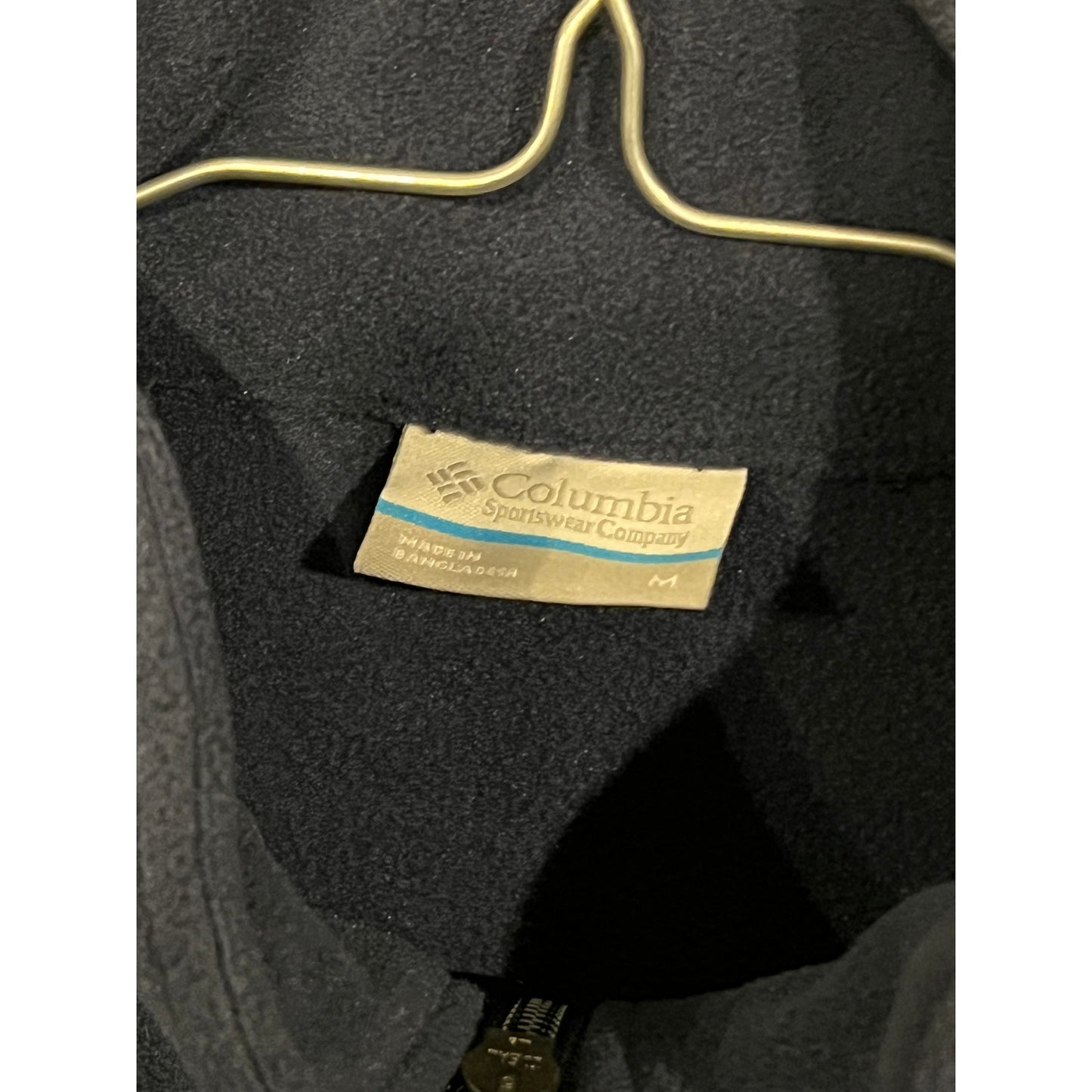 Polaire Columbia bleue à fermeture éclair intégrale pour homme, taille M