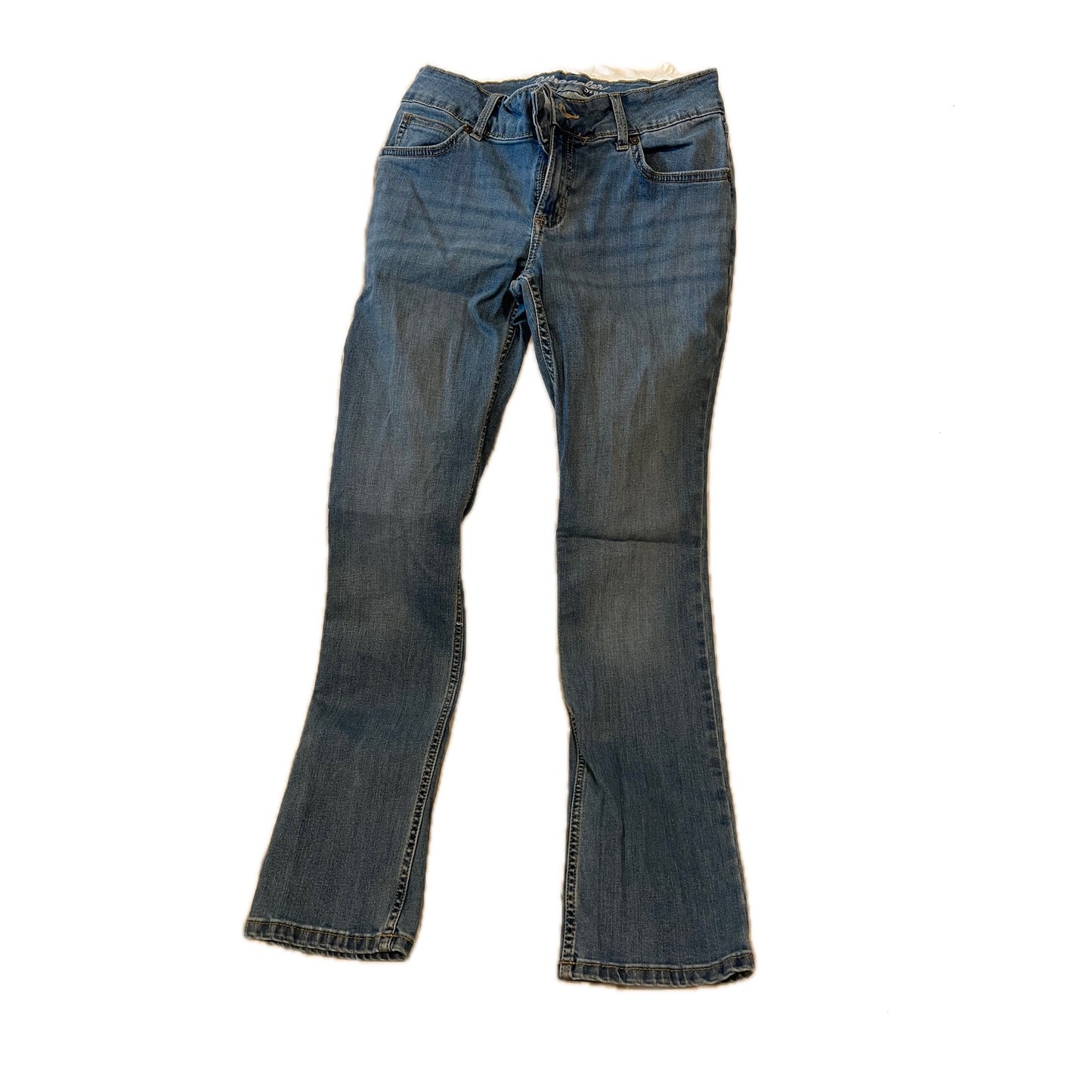Wrangler Straight Leg Jeans Woman Size 3/4 32 Inseam