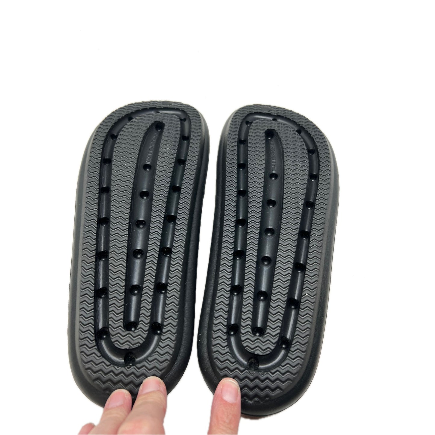 Sandalias negras sin marca para hombre, talla 11