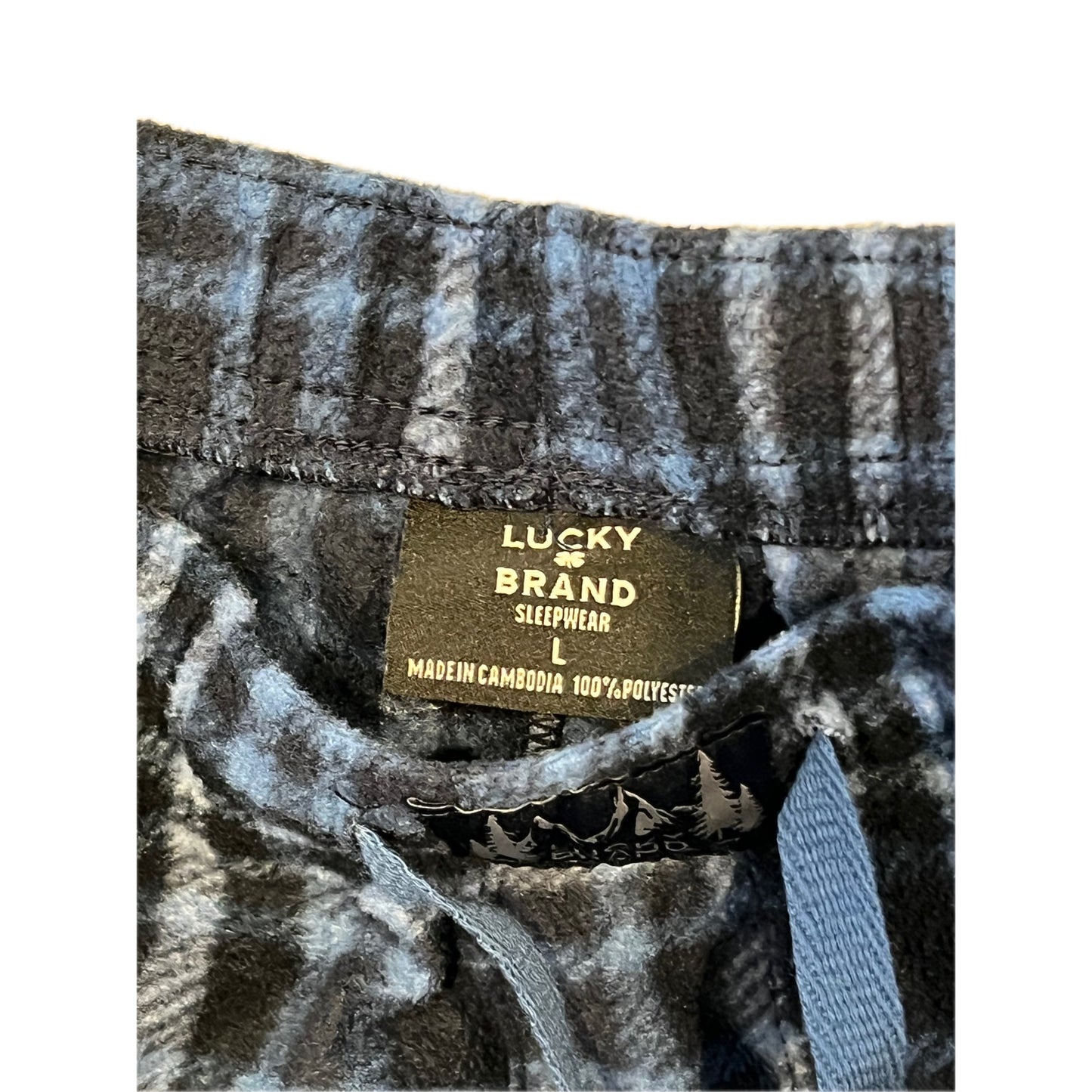 Pantalones de dormir a cuadros Lucky Brand, talla L para hombre