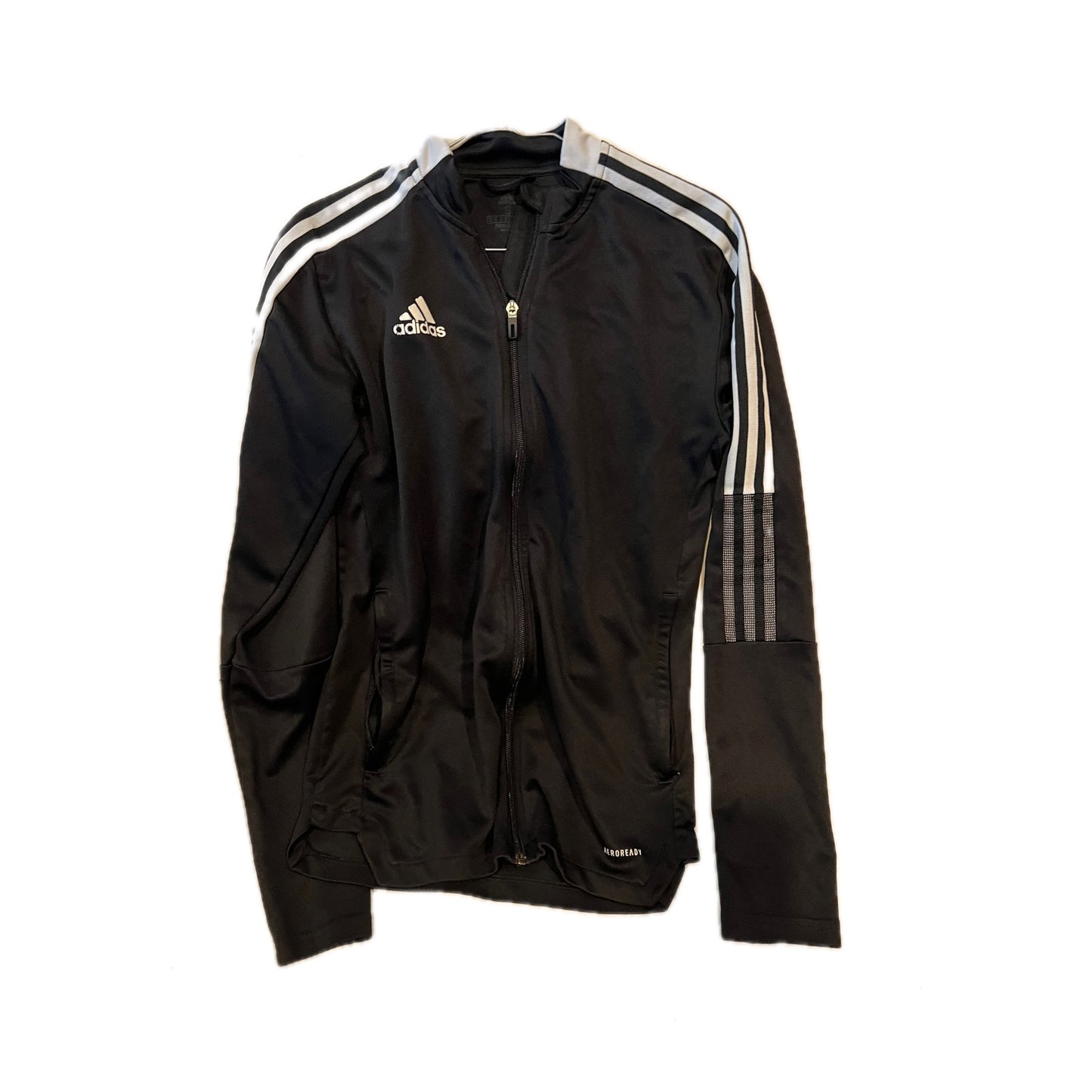 Adidas Black Full ZIp Up Track Jacket Mens S