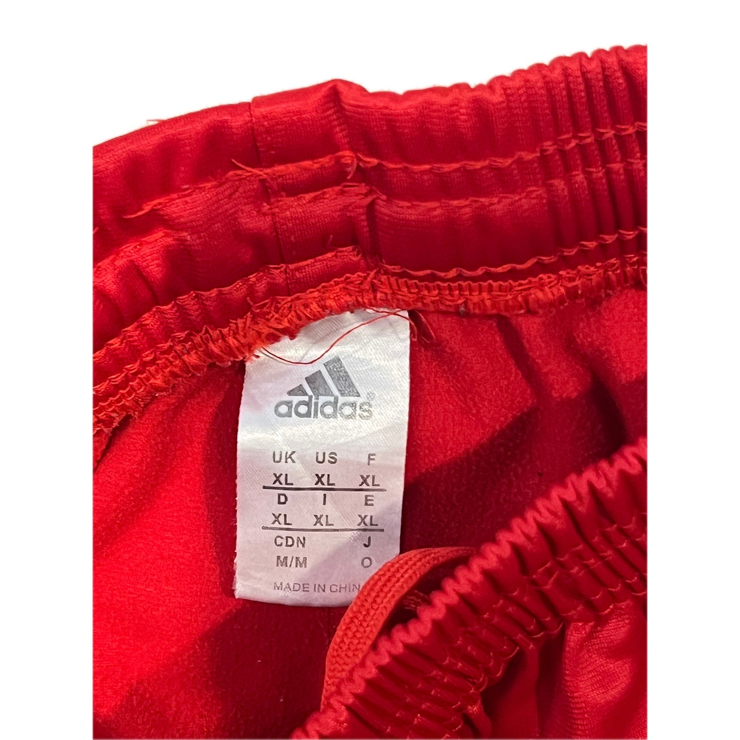 adidas Red Zipper Ankle Trackpants Joggers Woman XL