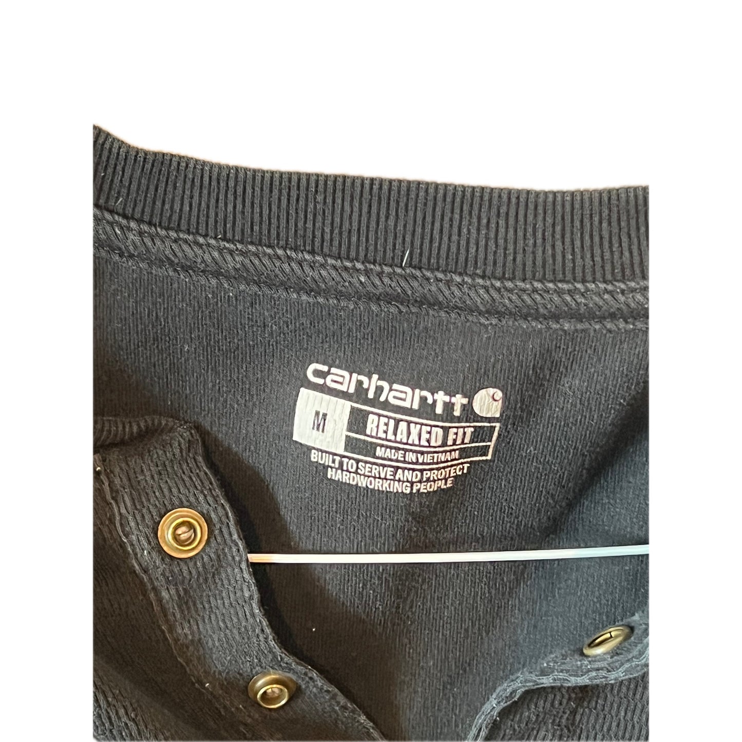 Carhartt Qtr Snap Relaxed Fit Long Sleeve Thermal Mens M