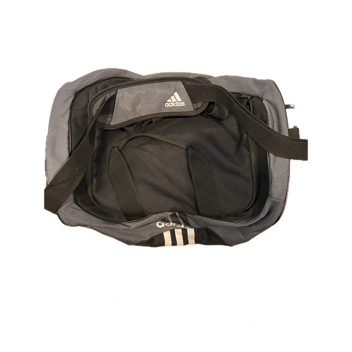Adidas Defender Medium 22"x12"x10" Gray Black Gym Bag