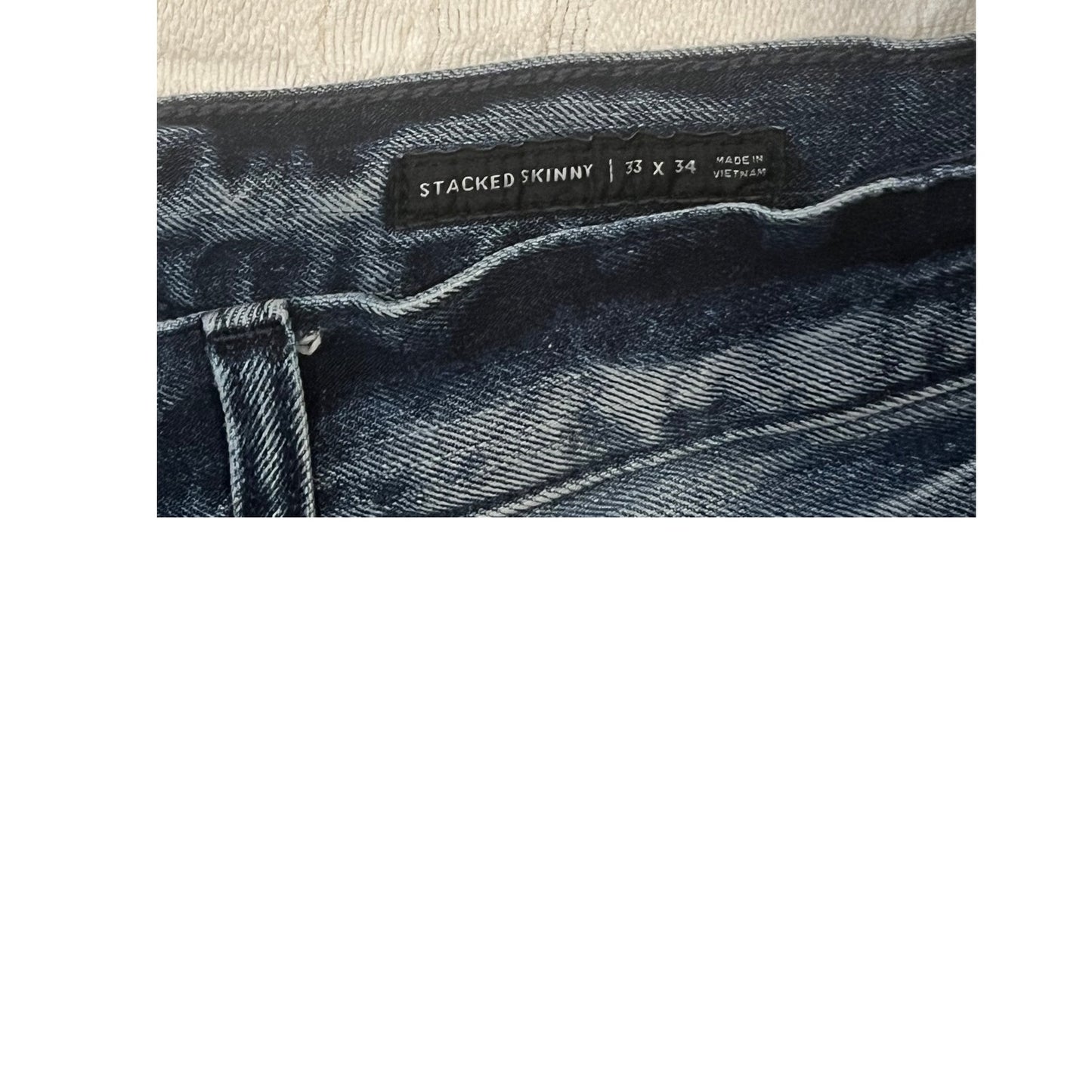 PacSun Stacked Skinny Distessed Jeans Mens 33x34