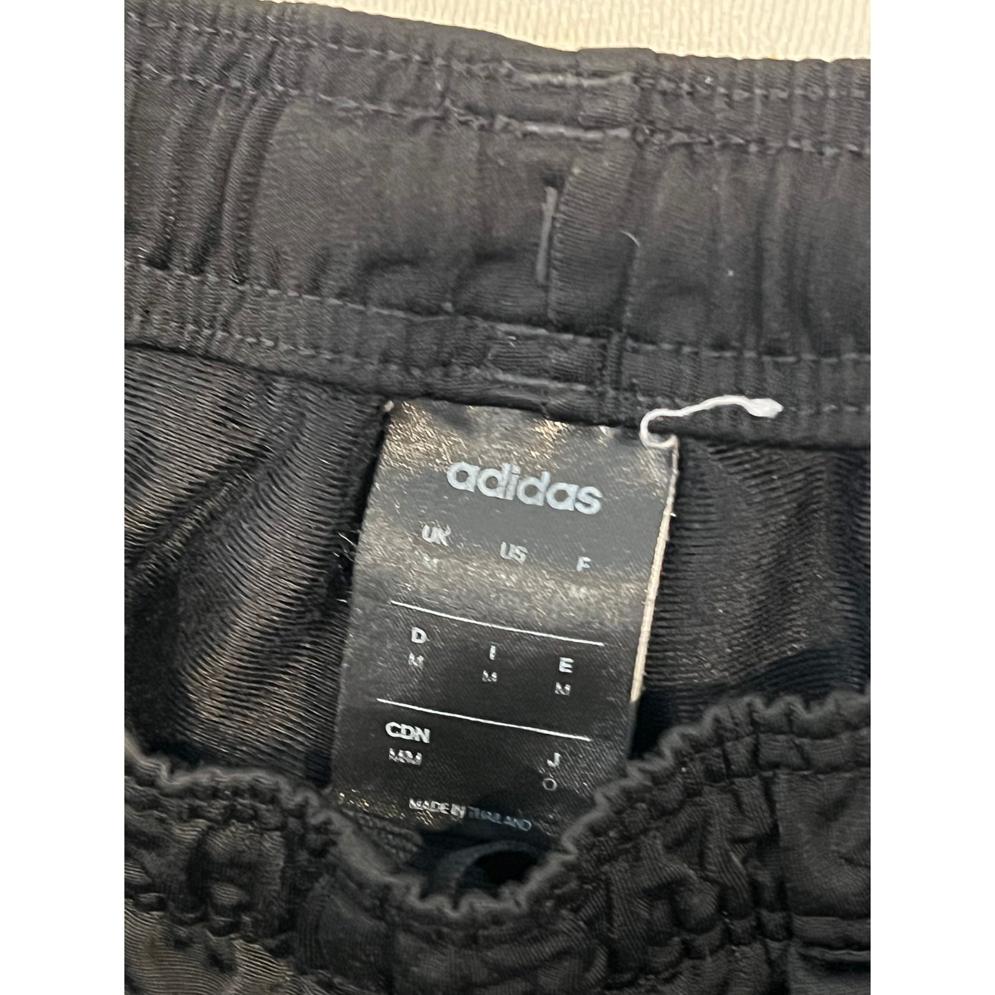Adidas Black White Straight Ankle Joggers Mens M