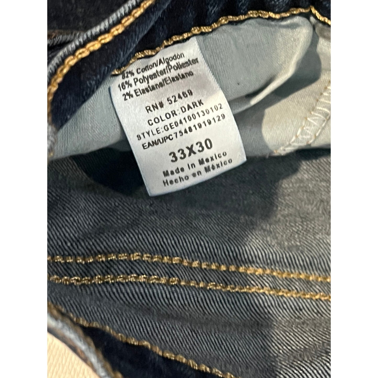 George Relaxed Blue Jeans Mens 33x30