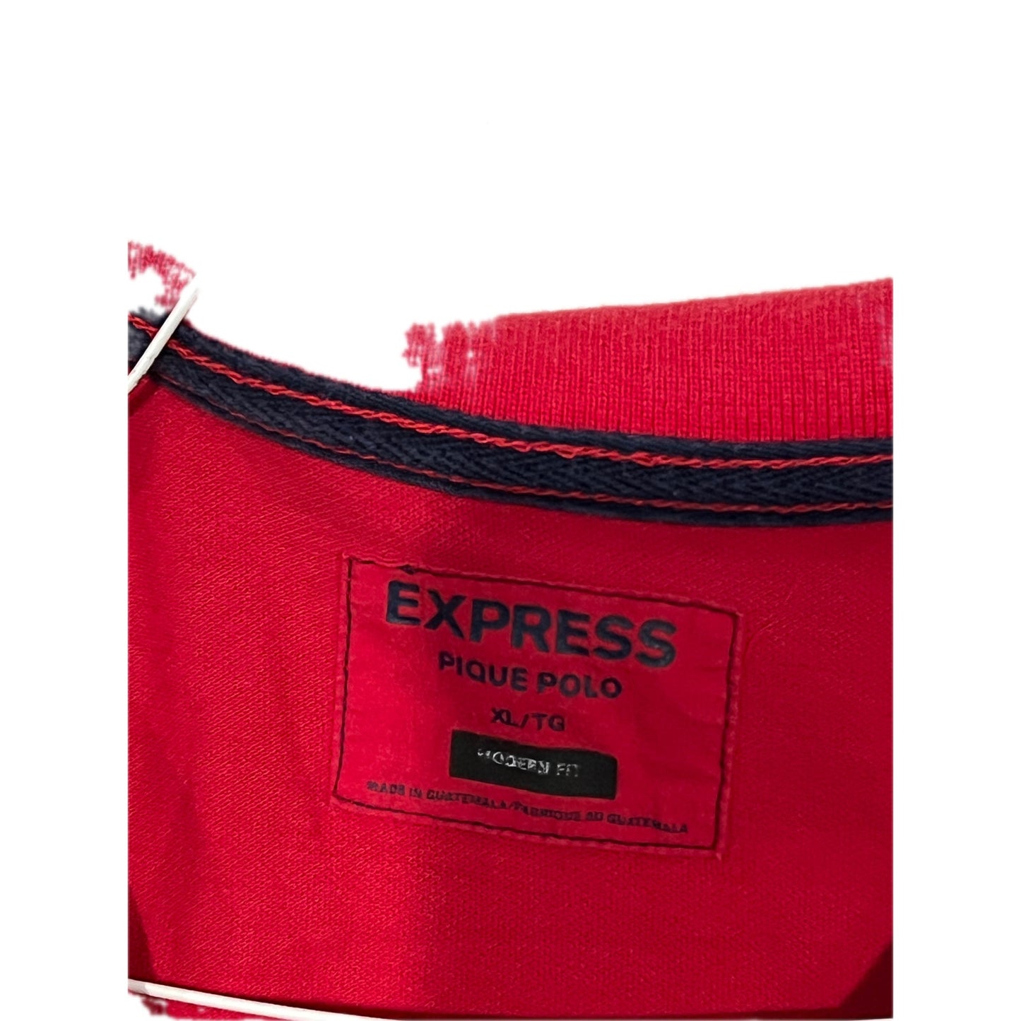 Express Modern Fit Red Polo/Golf Shirt Mens XL
