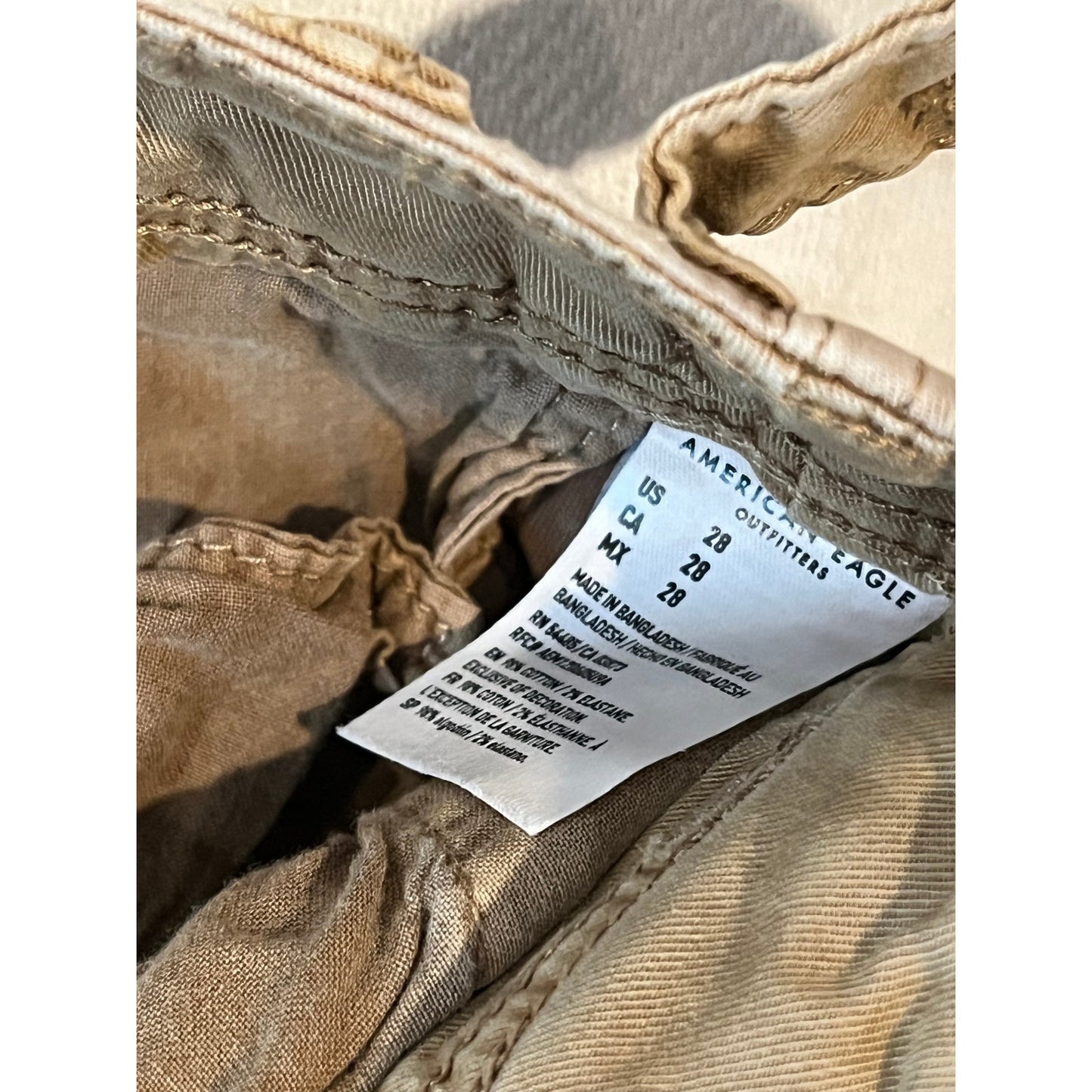 American Eagle Classic Cargo Shorts Mens Sz 28 Waist