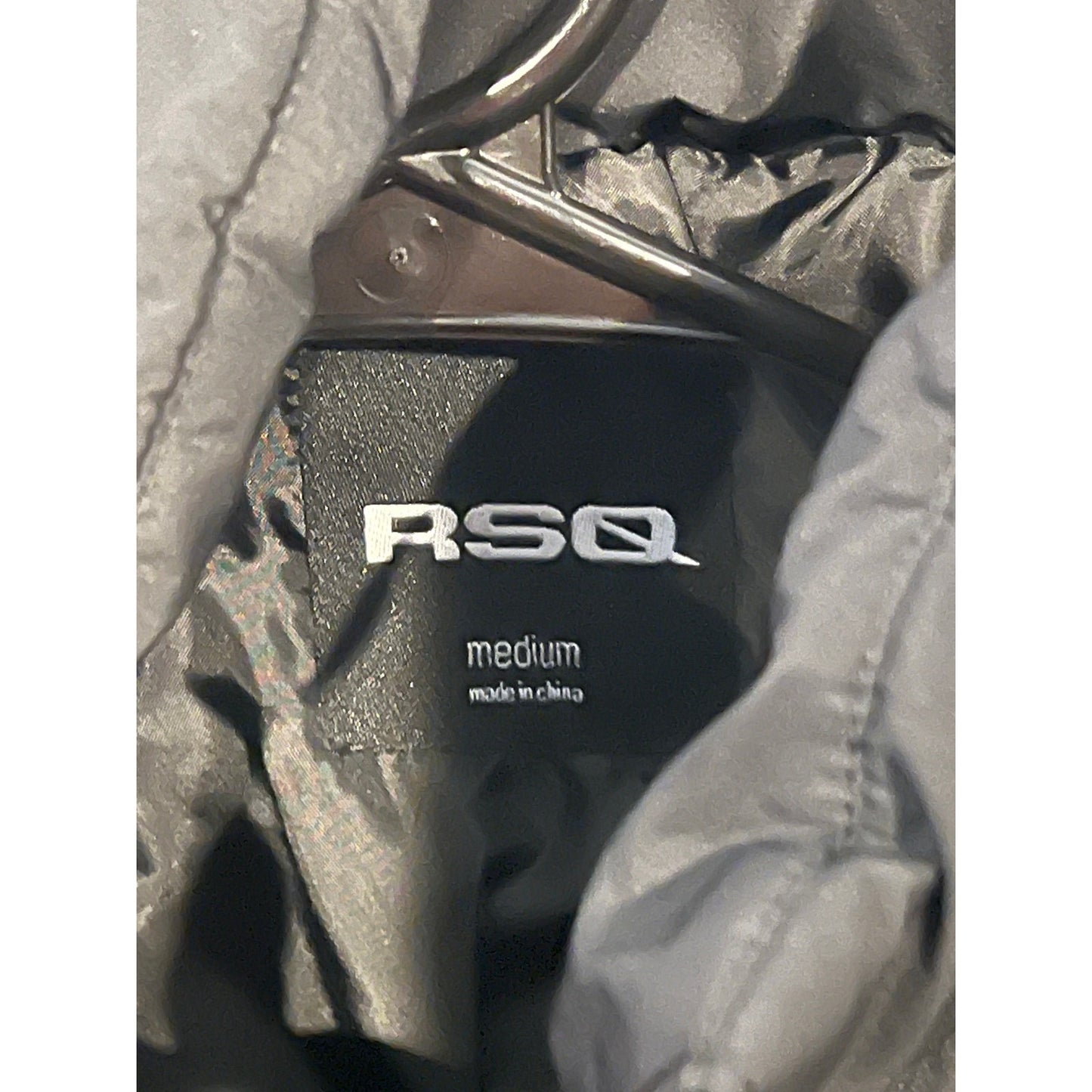 RSQ Quilted Black Puffer Jacket Mens Med