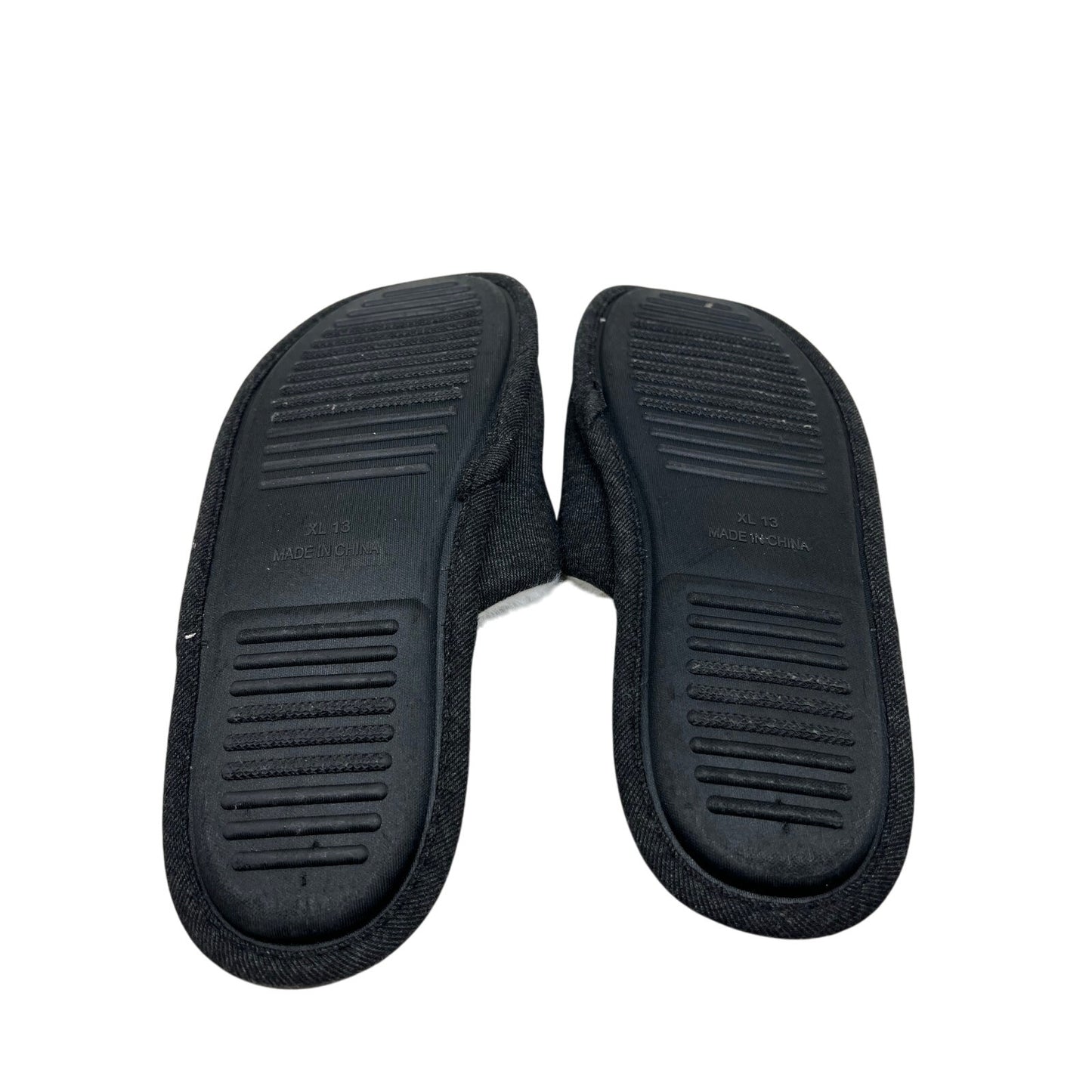 True Religion Slipper Sandals Fluffy Black Mens XL 13